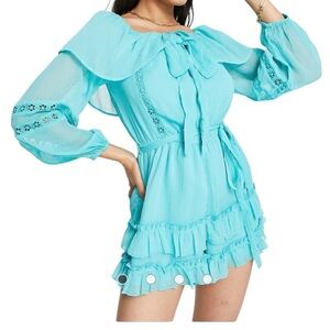 River Island .Aqua Romper